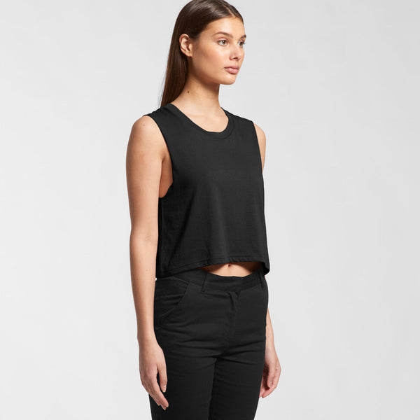 AS Colour Women's Crop Tank | 4068 (White)