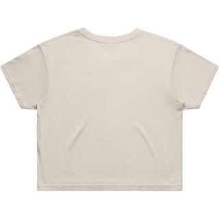 AS Colour 4062 Wo's Crop Tee - Back View | color:Bone|view:back