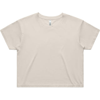 AS Colour 4062 Wo's Crop Tee - Front View | color:Bone|view:front