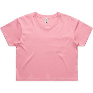 AS Colour 4062 Wo's Crop Tee - Front View | color:Bubblegum|view:front