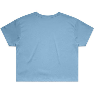 AS Colour 4062 Wo's Crop Tee - Back View | color:Carolina Blue|view:back