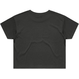 AS Colour 4062 Wo's Crop Tee - Back View | color:Coal|view:back