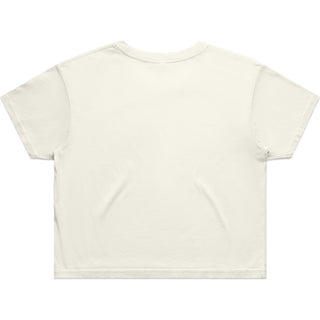 AS Colour 4062 Wo's Crop Tee - Back View | color:Ecru|view:back