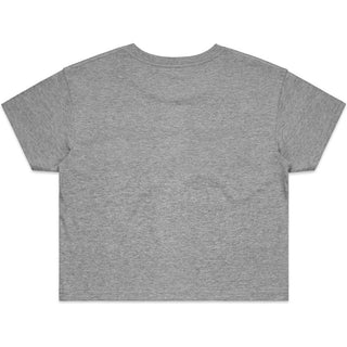 AS Colour 4062 Wo's Crop Tee - Back View | color:Grey Marle|view:back