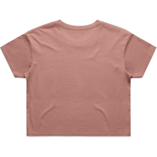 AS Colour 4062 Wo's Crop Tee - Back View | color:Hazy Pink|view:back