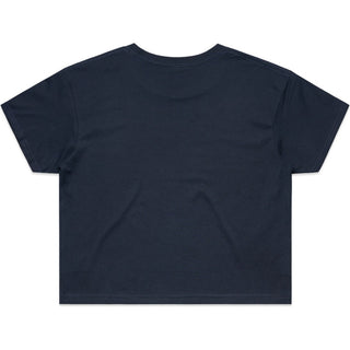 AS Colour 4062 Wo's Crop Tee - Back View | color:Navy|view:back