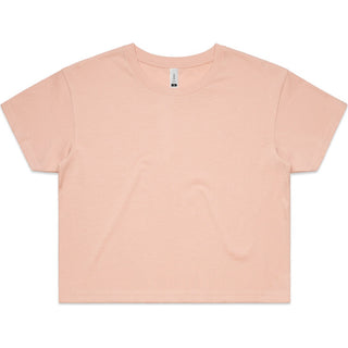 AS Colour 4062 Wo's Crop Tee - Front View | color:Pale Pink|view:front