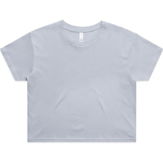 AS Colour 4062 Wo's Crop Tee - Front View | color:Powder|view:front