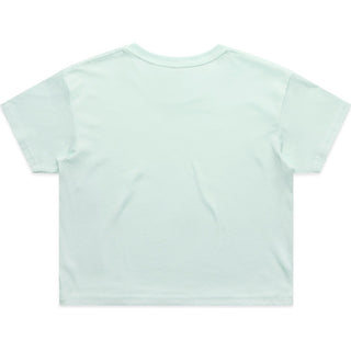 AS Colour 4062 Wo's Crop Tee - Back View | color:Seafoam|view:back