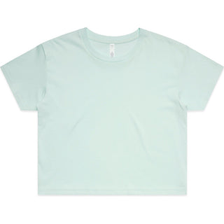 AS Colour 4062 Wo's Crop Tee - Front View | color:Seafoam|view:front