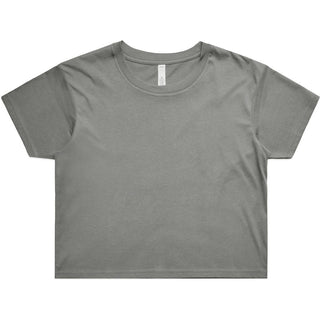 AS Colour 4062 Wo's Crop Tee - Front View | color:Shadow|view:front