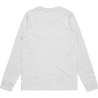 AS Colour 4056 Wo's Dice L/S Tee - Back View | color:Ash Heather|view:back