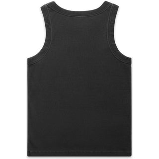 AS Colour 4034 Wo's Faded Organic Rib Tank - Back View | color:Faded Black|view:back