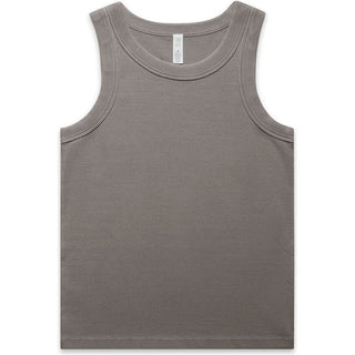 AS Colour 4034 Wo's Faded Organic Rib Tank - Front View | color:Faded Grey|view:front