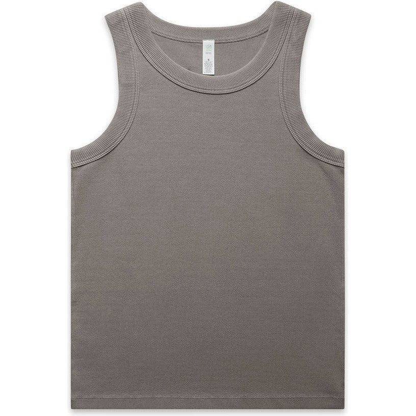 AS Colour Women's Faded Organic Rib Tank | 4034 (Faded Grey)
