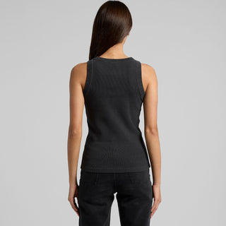 AS Colour Women's Faded Organic Rib Tank | 4034 (Faded Grey)