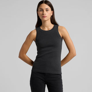 AS Colour Women's Faded Organic Rib Tank | 4034 (Faded Grey)