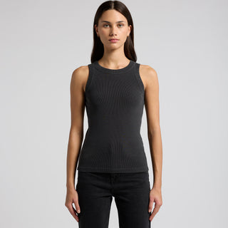 AS Colour Women's Faded Organic Rib Tank | 4034 (Faded Grey)