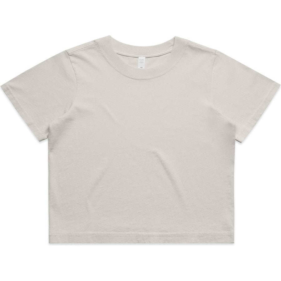 AS Colour Women's Heavy Faded Crop Tee | 4089 (Faded Bone)