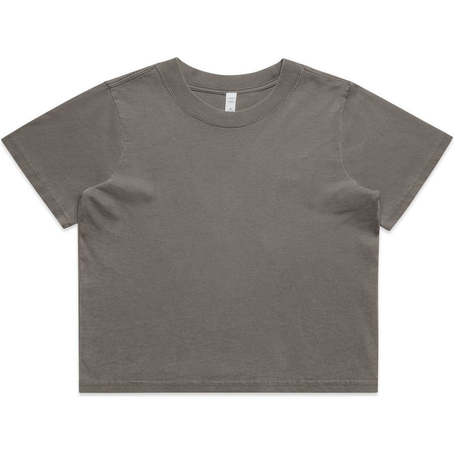 AS Colour Women's Heavy Faded Crop Tee | 4089 (Faded Grey)