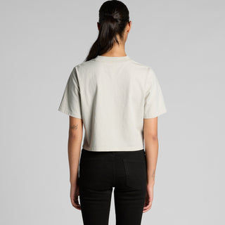 AS Colour Women's Heavy Faded Crop Tee | 4089 (Faded Grey)
