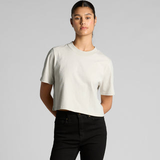 AS Colour Women's Heavy Faded Crop Tee | 4089 (Faded Black)