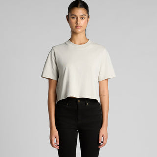 AS Colour Women's Heavy Faded Crop Tee | 4089 (Faded Black)