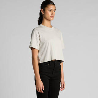 AS Colour Women's Heavy Faded Crop Tee | 4089 (Faded Black)