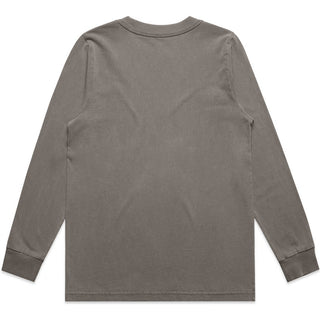 AS Colour 4083 Wo's Heavy Faded L/S Tee - Back View | color:Faded Grey|view:back