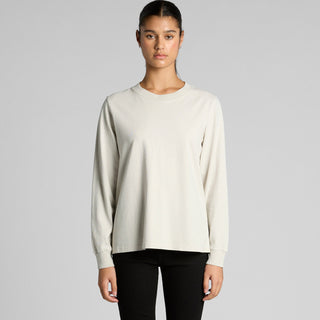 AS Colour Women's Heavy Faded L/S Tee | 4083 (Faded Bone)