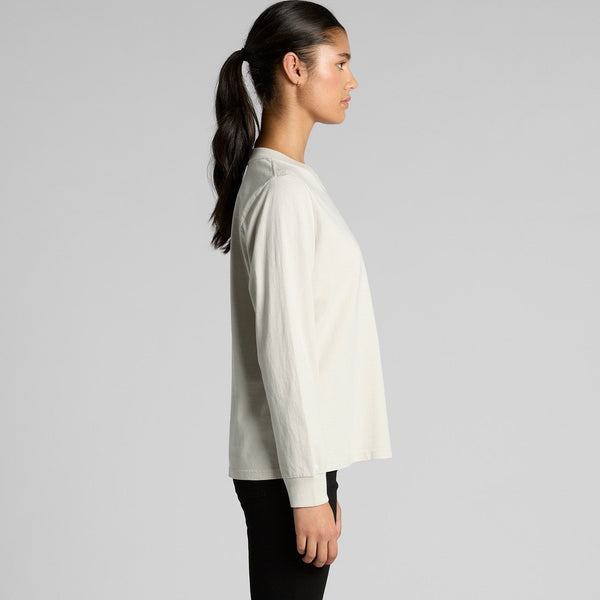 AS Colour Women's Heavy Faded L/S Tee | 4083 (Faded Bone)