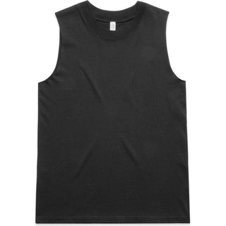 AS Colour 4084 Wo's Heavy Faded Tank - Front View | color:Faded Black|view:front