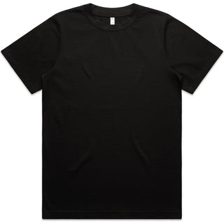 AS Colour 4080 Wo's Heavy Tee - Front View | color:Black|view:front