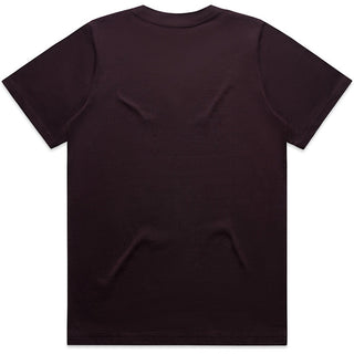 AS Colour 4080 Wo's Heavy Tee - Back View | color:Plum|view:back