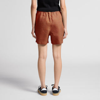 AS Colour Women's Linen Shorts | 4919 (Eucalyptus)