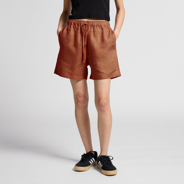 AS Colour Women's Linen Shorts | 4919 (Eucalyptus)