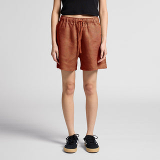 AS Colour Women's Linen Shorts | 4919 (Eucalyptus)
