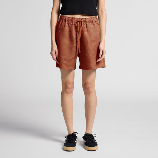 AS Colour Women's Linen Shorts | 4919 (Eucalyptus)