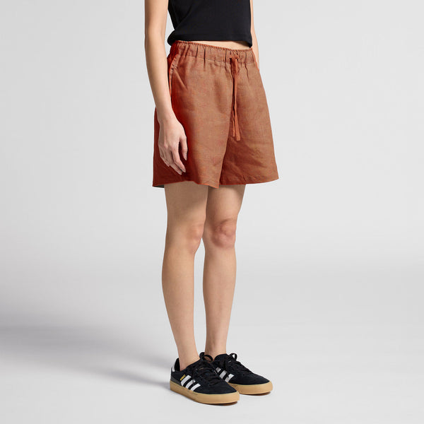 AS Colour Women's Linen Shorts | 4919 (Eucalyptus)