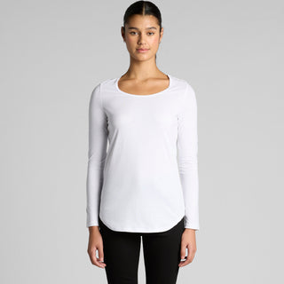 AS Colour Women's Mali L/S Tee | 4009 (White)