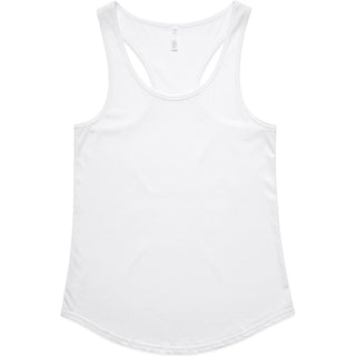 AS Colour 4013 Wo's Mali Racerback - Front View | color:White|view:front