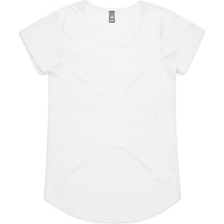AS Colour 4008 Wo's Mali Tee - Front View | color:White|view:front
