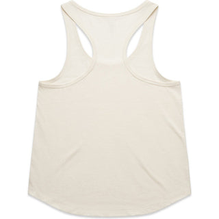 AS Colour 4611 Wo's Maple Active Blend Racerback - Back View | color:Ecru|view:back