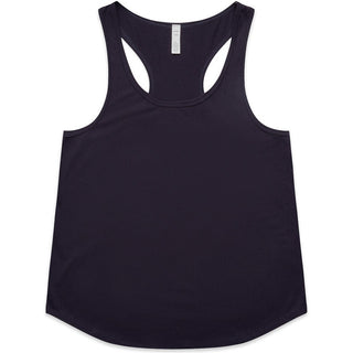 AS Colour 4611 Wo's Maple Active Blend Racerback - Front View | color:Ink Blue|view:front