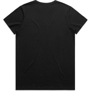 AS Colour 4610 Wo's Maple Active Blend Tee - Back View | color:Black|view:back