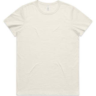 AS Colour 4610 Wo's Maple Active Blend Tee - Front View | color:Ecru|view:front
