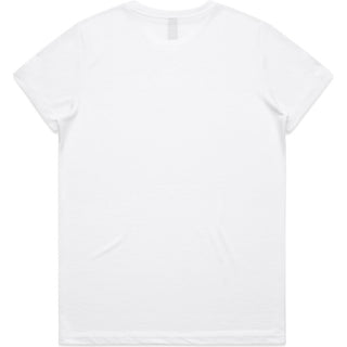 AS Colour 4001A Wo's Maple Active Tee - Back View | color:White|view:back