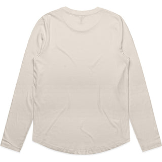 AS Colour 4021 Wo's Maple Curve L/S Tee - Back View | color:Bone|view:back