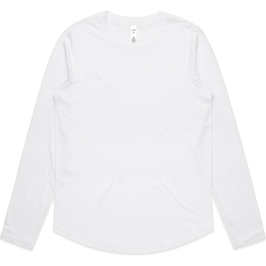 AS Colour Women's Maple Curve L/S Tee | 4021 (White)