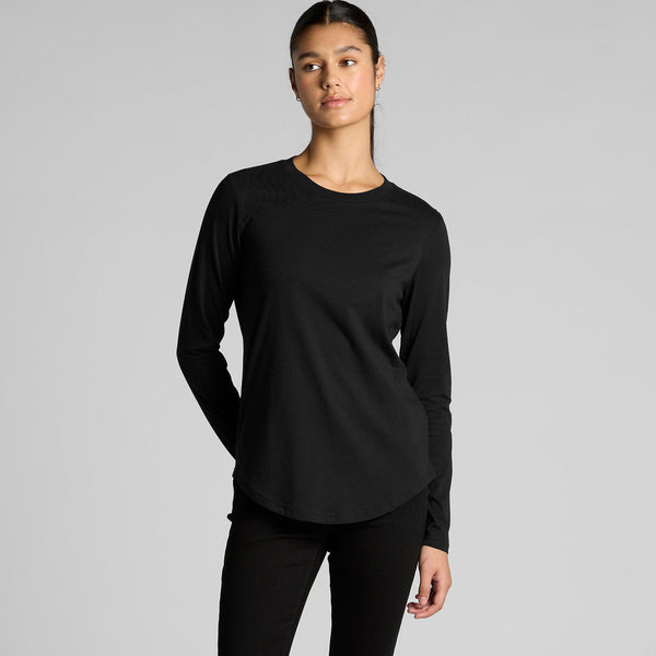 AS Colour Women's Maple Curve L/S Tee | 4021 (Black)